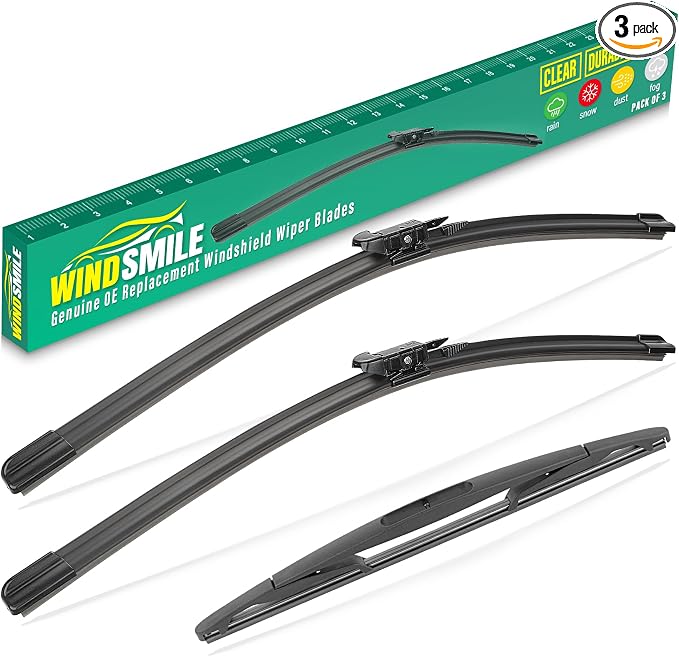 24" 21" 12" Windshield Wiper Blades Replacement by WINDSMILE