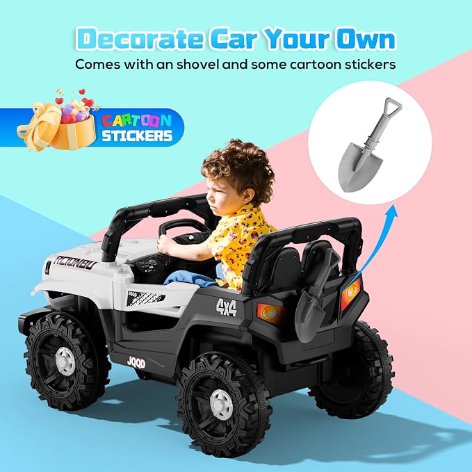 SEALIGHT 12V Kids Ride On Car Truck w/Parent Remote Control, Electric Car - Image 3