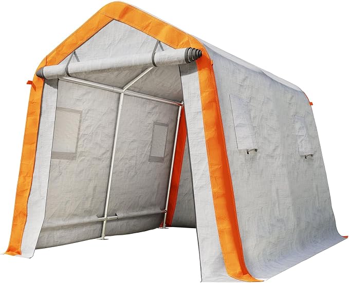 AMERLIFE 8x10x8 FT Heavy Duty Portable Shed Storage Shelter, Outdoor Storage - Image 8