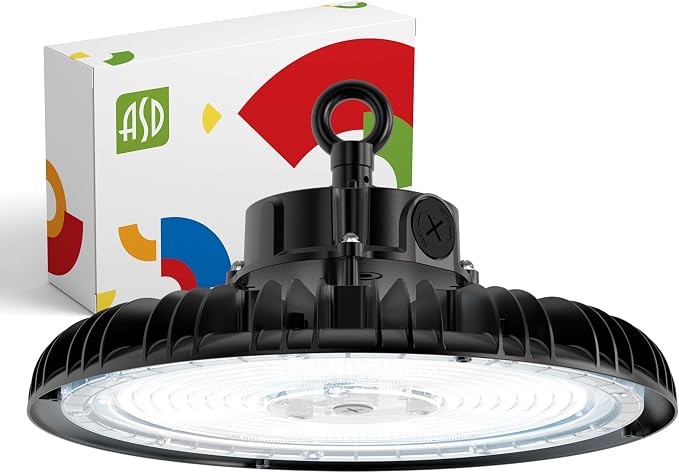 ASD LED High Bay UFO Light Fixture, Commercial Shop Lighting | Dimmable by ASDLightingCorporation