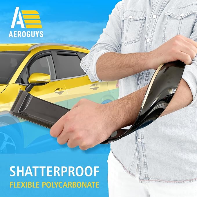 Extra Durable Window Deflectors in-Channel Window Visors Rain Guards Fit - Image 4