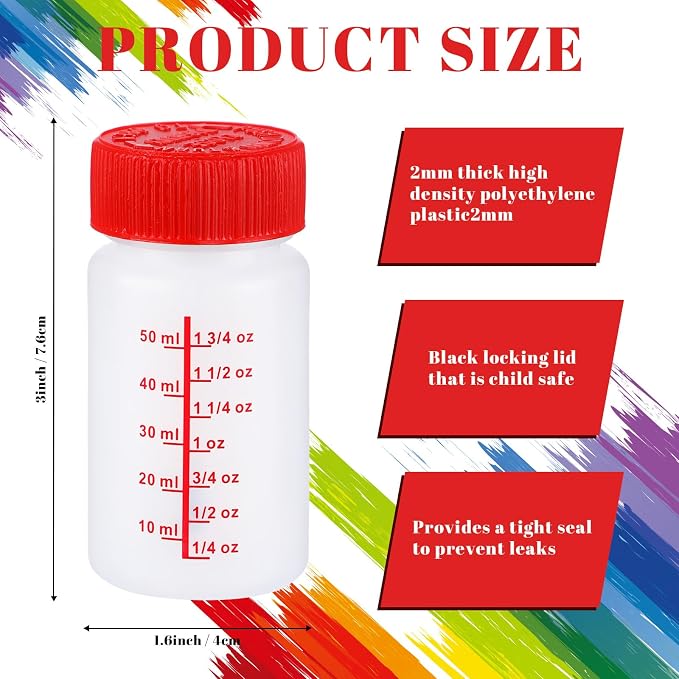 Mumufy 120 Pcs Paint Touch up Paint Bottles - Image 2