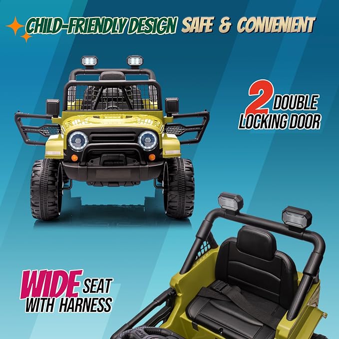 JOYMOR 12V Kids Ride on Truck - Image 5