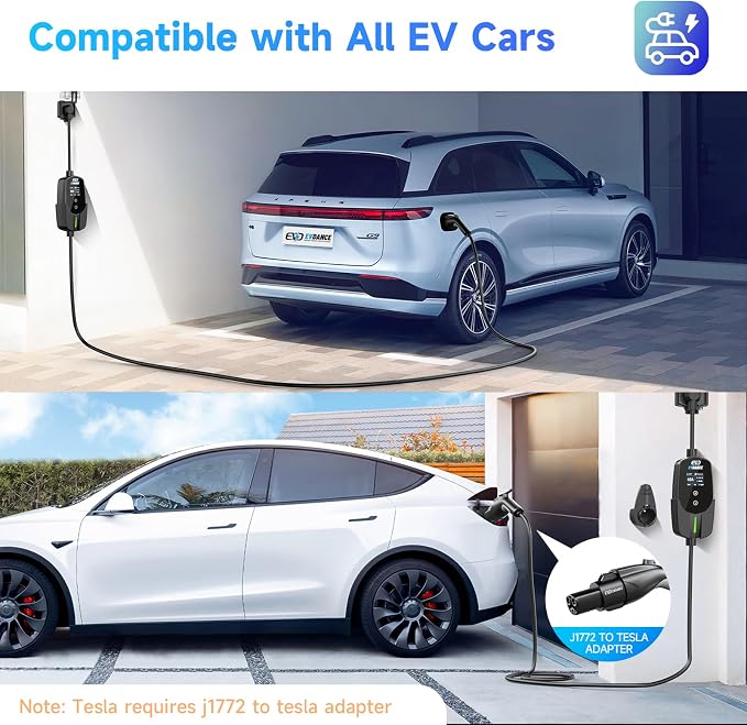 Level 2 EV Charger 40Amp, 240V 9.6KW Portable Electric Vehicle Charging Stations - Image 9