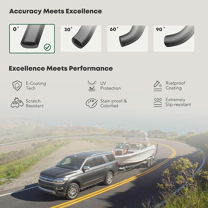 YHTAUTO 4 Inch Running Boards Side Step Bars Fit Chevy & GMC Models - Image 5