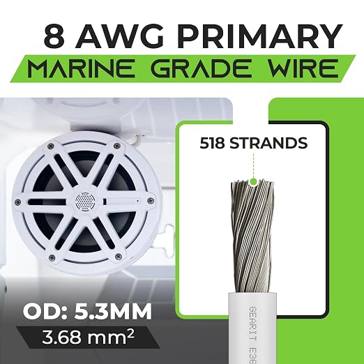 GEARit 8 Gauge Marine Electrical Primary Wire, 8 AWG Marine Grade Tinned Copper - Image 2