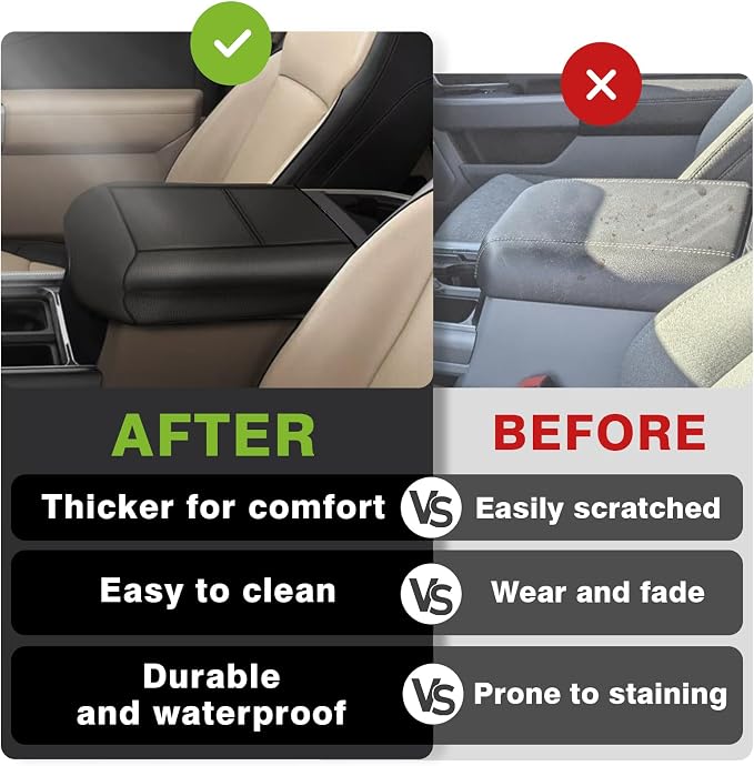 Muslogy Center Console Armrest Cover Compatible - Image 6