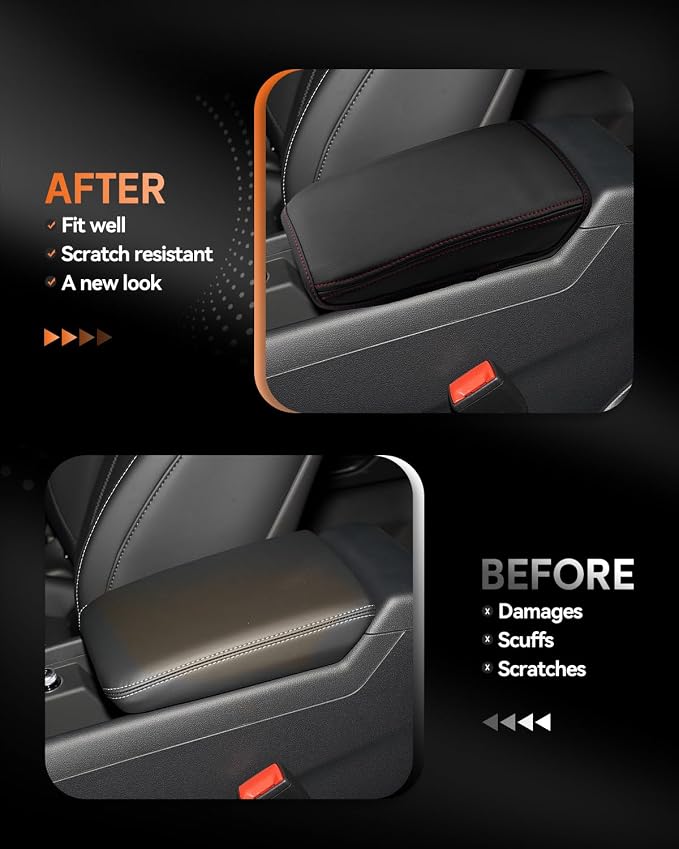 CDEFG for 2020-2025 Audi A5 Center Console Cover Armrest Cover for A5 2020 2021 - Image 3