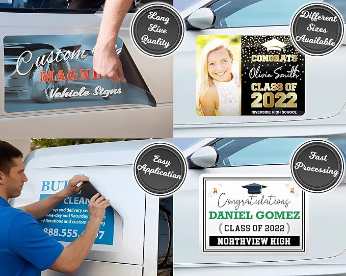 Personalized Car Magnet Sign | Customized Logo - Image 3