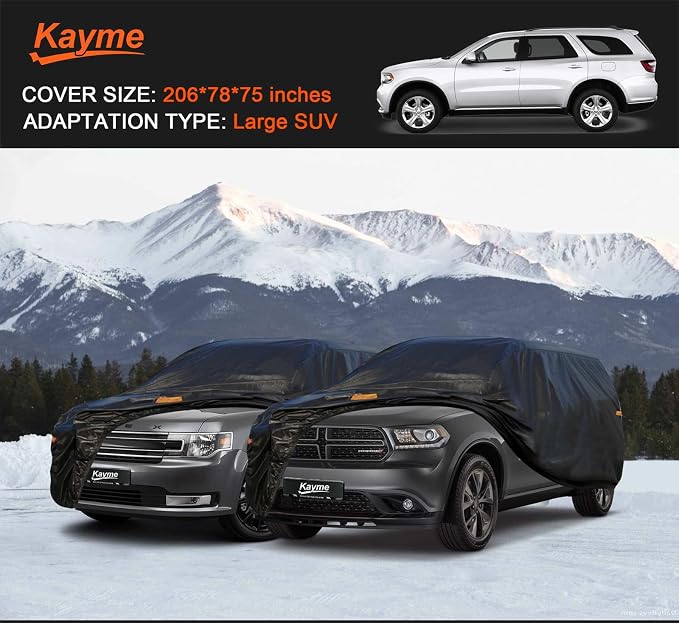 Kayme 7 Layers SUV Car Cover Waterproof All Weather - Image 7
