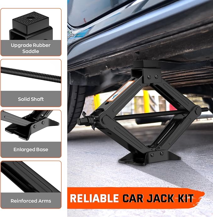 New Version Car Jack Kit Scissor Jack - Image 5