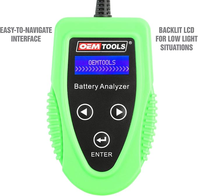 OEMTOOLS 24359 Digital Car Battery Tester, 12V Battery Diagnostic Tool - Image 3