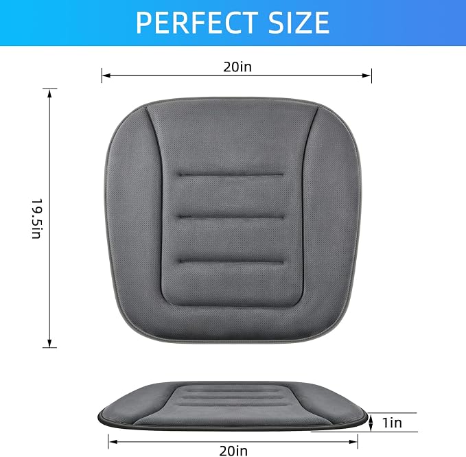 KAYI Car Seat Cushion, Memory Foam Car Seat Cushion, Anti Slip Rubber Bottom - Image 2