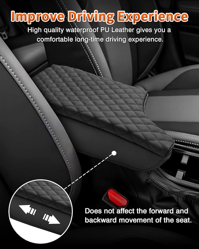 Shademax Subaru Crosstrek/Impreza Center Console Cover, Armrest Cover Cushion - Image 4