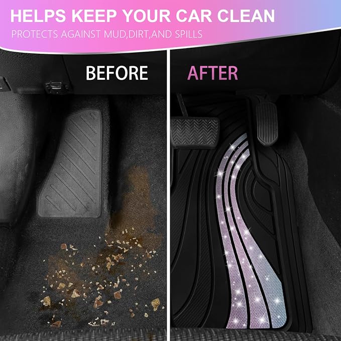 Road Comforts Car Floor Mats Full Set – Front & Rear Car Floor Mats - Image 3