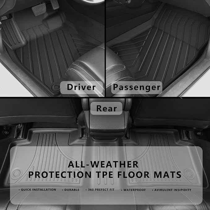 Floor Mats for Honda Civic 2022-2025 | for Acura Integra 2023-2025, All Weather - Image 3