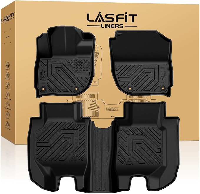 LASFIT Floor Mats for Honda HRV 2016 2017 2018 2019 2020 2021 2022, All Weather by LASFIT