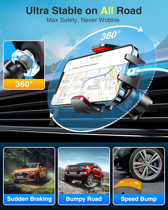 VANMASS Car Phone Holder Cell Phone Mount - Image 8