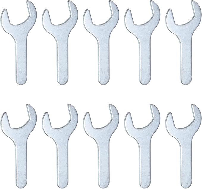 HARFINGTON 10pcs Small Wrench Open End Wrench 26x100x2.8mm Metric U-Shaped by HARFINGTON