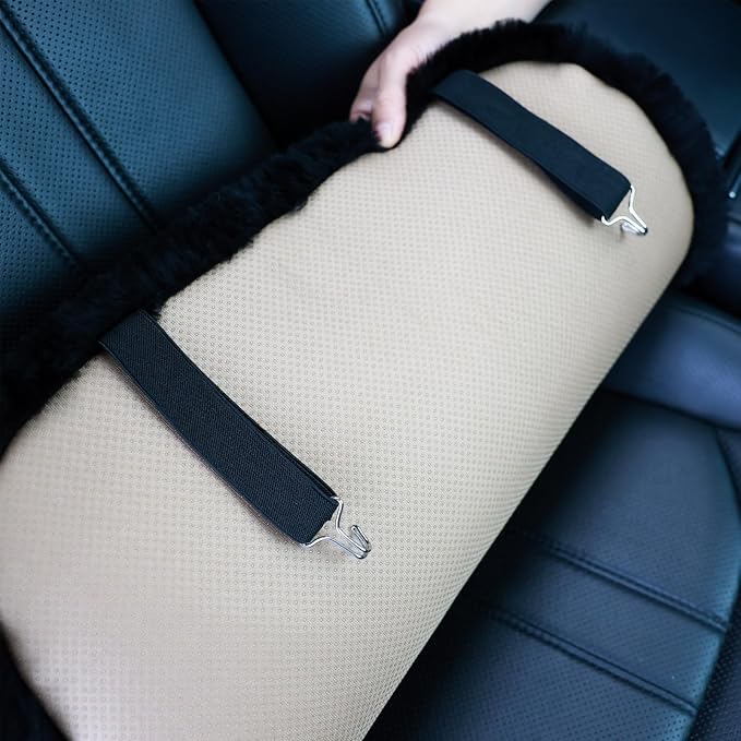 Fluffy Genuine Australia Sheepskin Car Seat Cover - Image 4