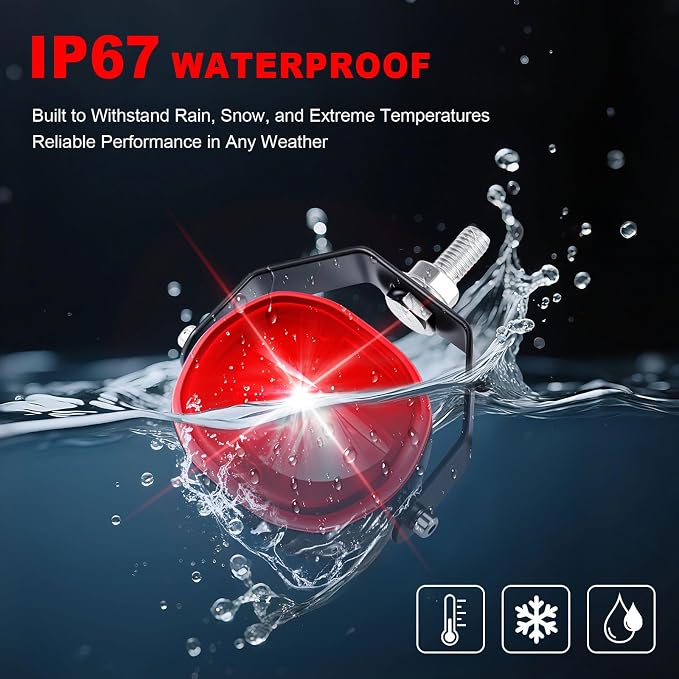 Forklift Arc Safety Light, LED Warning Lamp Red Line Projection, Aluminum - Image 5