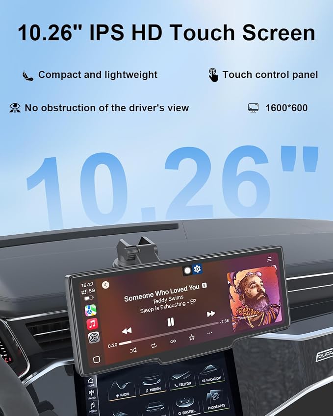 Carplay Screen for Car, 10.26’’ HD Wireless Apple Carplay & Android Auto Touch - Image 4