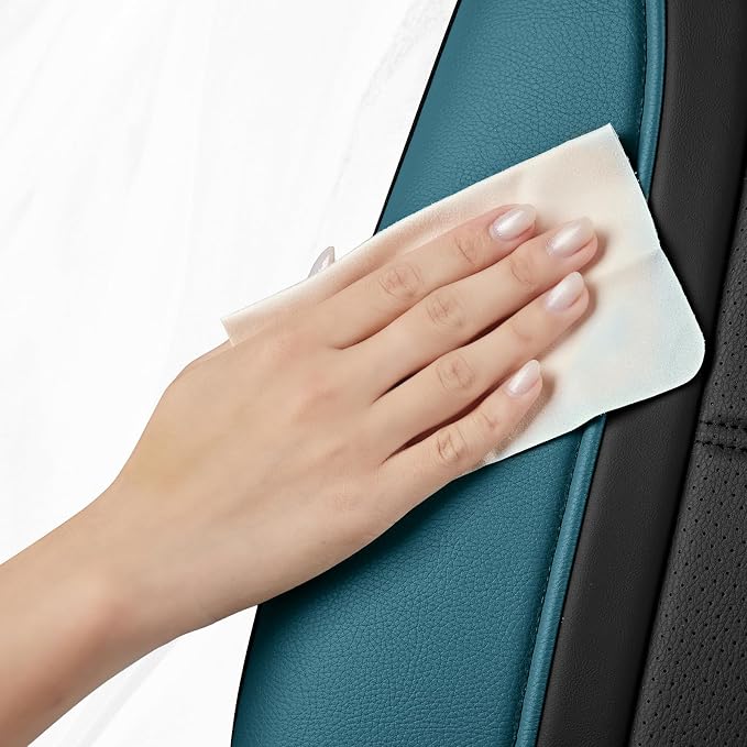 Road Comforts Leather Seat Covers, Breathable Car Seat Covers Front Seat - Image 6