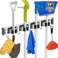 Broom Holder Wall Mount Mop and Broom Hanger Wall Mounted Garage Storage Rack by reliahom