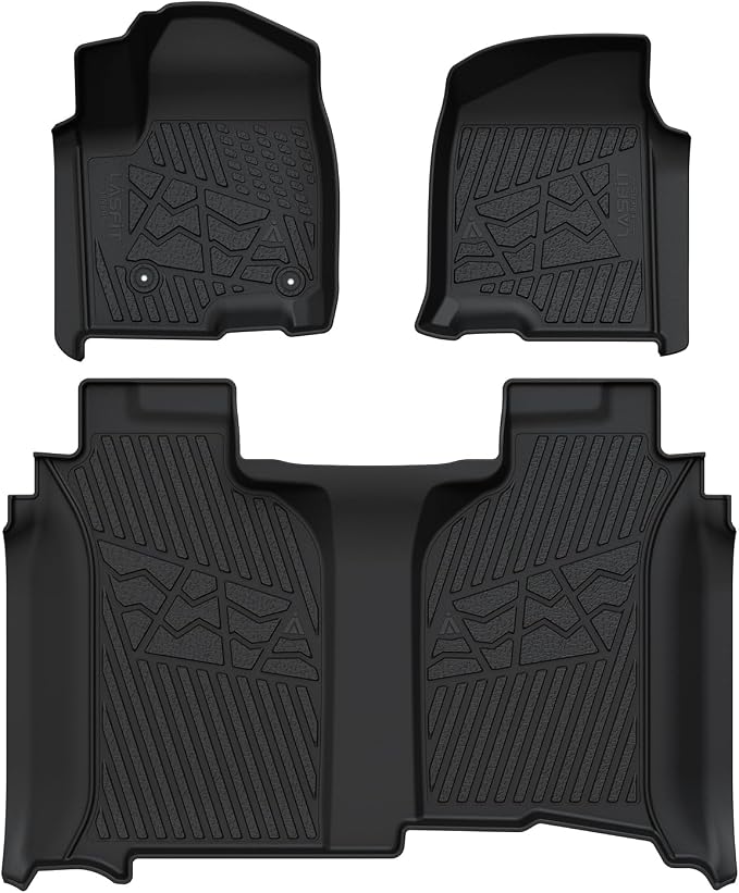 LASFIT Floor Mats 2019-2025 for Chevrolet Silverado/GMC Sierra 1500, 2020-2025 - Image 9