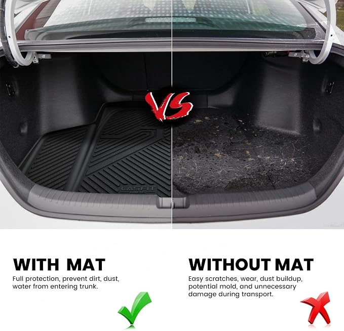 LASFIT Trunk Mat for Honda Accord Seden 2018 2019 2020 2021 2022 2023 2024 2025 - Image 4