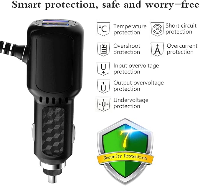 Radar Detector Power Cord, for Uniden Escort Valentine Beltronics Passport Cobr - Image 5