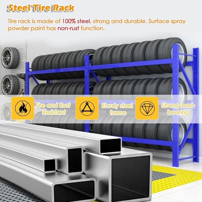 Adjustable Height Tire Storage Rack - Image 3
