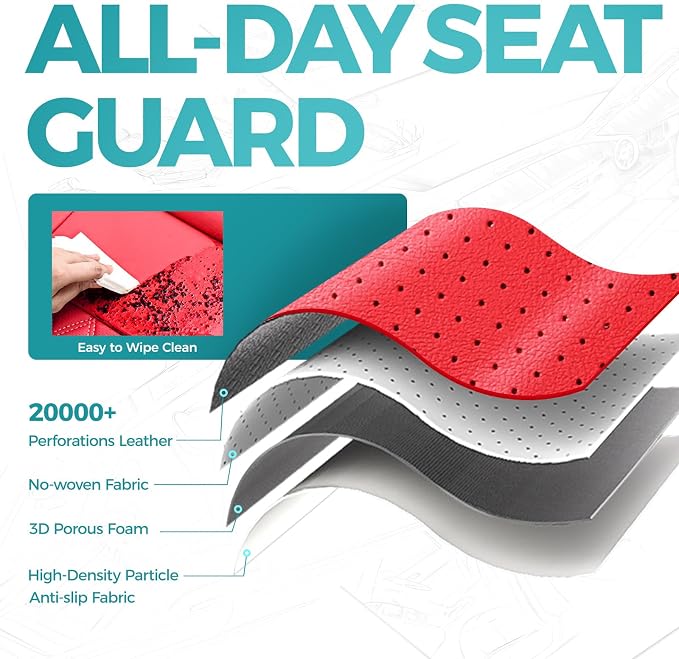 Leather Seat Covers for Toyota Camry 2025 LE SE Hybrid - Image 4