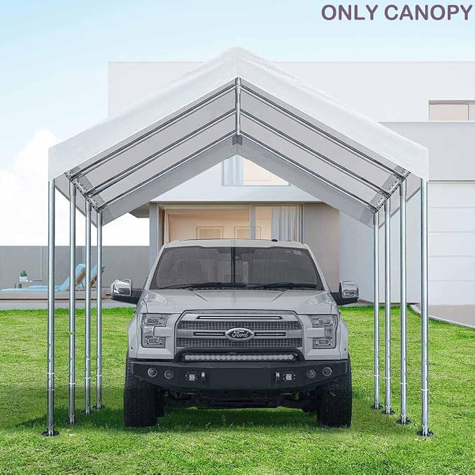 12'x20' Upgraded Carport Replacement Top Canopy Cover - Image 7