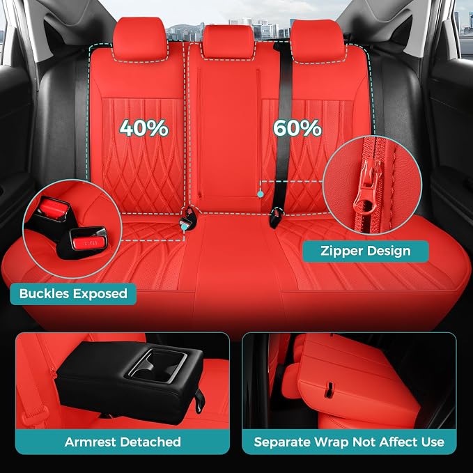 Seat Covers for Honda Civic Hatchback EX, Sport Touring, EXL 2016 2017 2018 - Image 4