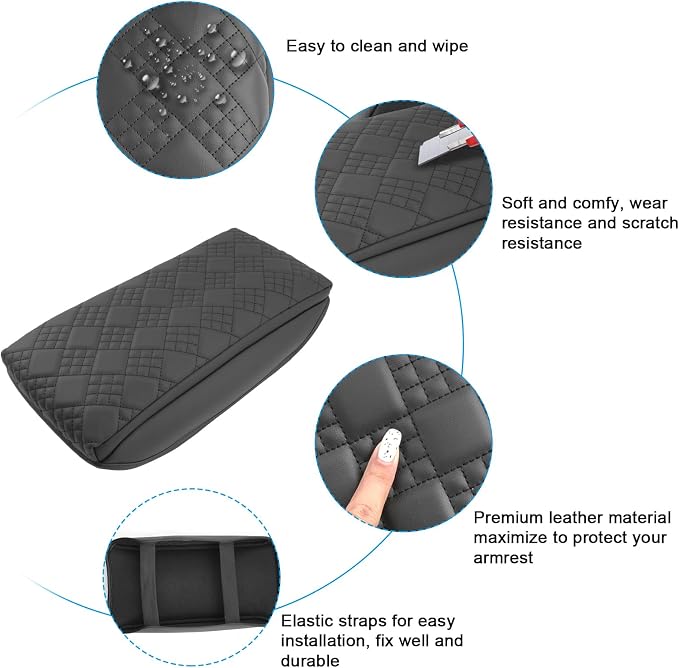 SXCY for 2025 VW ID.4 Armrest Cover Pad for 2025 Volkswagen ID.4 Accessories - Image 4