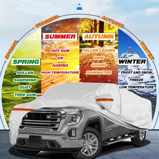 TUCAREST 6 Layers Full Car Cover - Image 2