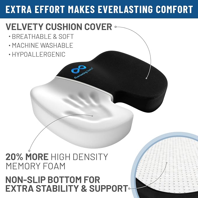 Everlasting Comfort Doctor Recommended Memory Foam Seat Cushion - Image 8