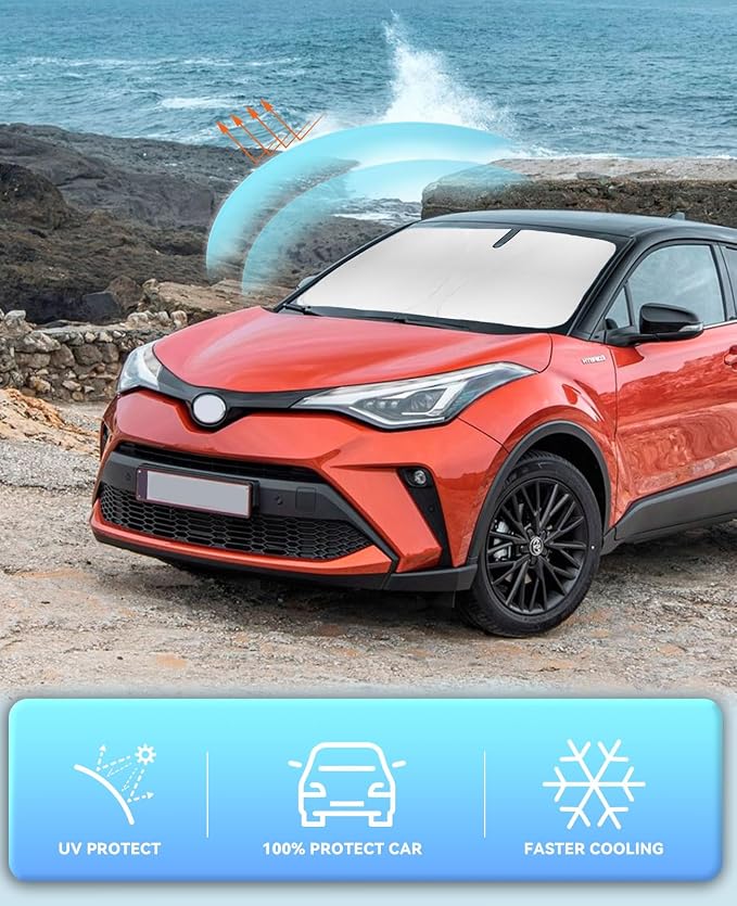 Sun Shade for C-HR CHR Windshield Sunshades Cover Front Window Shields Custom - Image 5