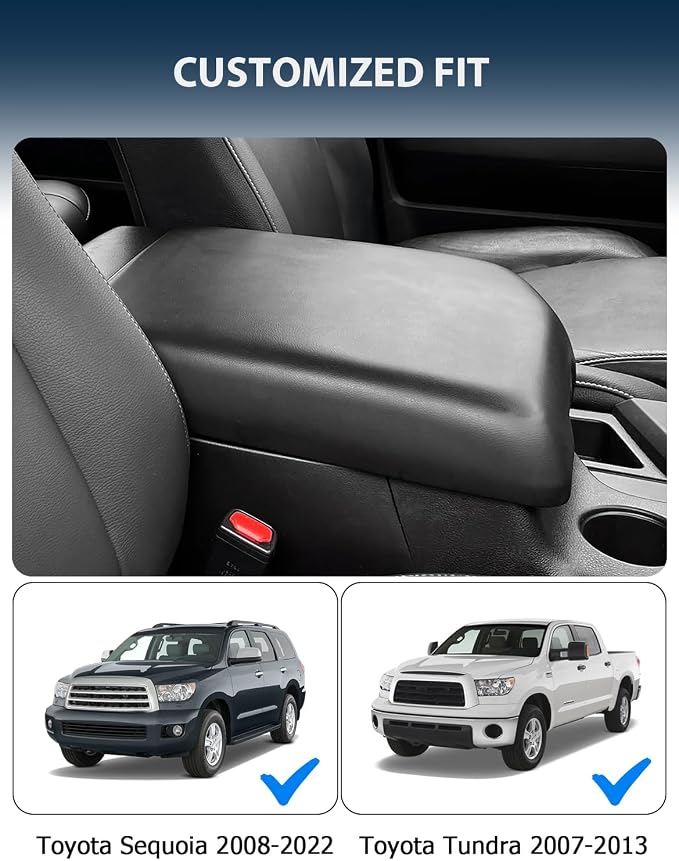 Center Console Cover for Toyota Tundra Accessories 2007-2013 & Toyota Sequoia - Image 2