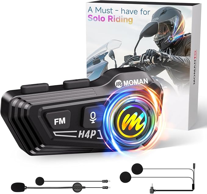 Motorcycle Helmet Headset, Moman RS-H4P Motorbike Headphone by Moman