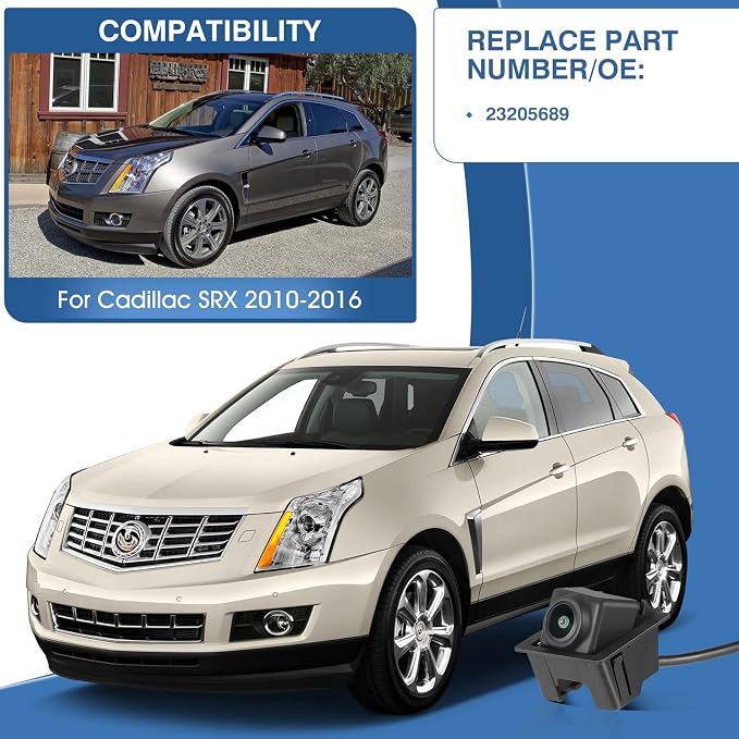 Rear View Backup Camera Fit for Cadillac SRX 2010-2016, Reversing Parking - Image 2