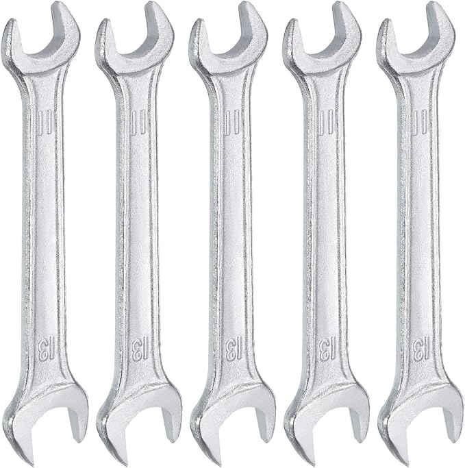 HARFINGTON 5pcs Double Open End Wrench 11mm x 13mm Metric 15 Degree Offset by HARFINGTON