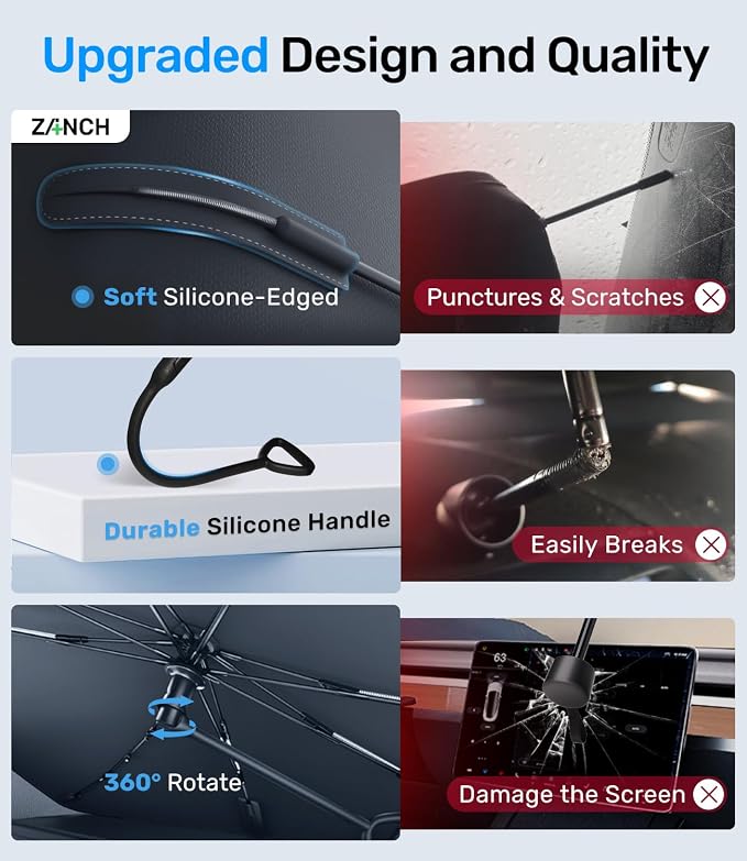 Zanch 2025 Upgraded Car Windshield Sun Shade - Image 6