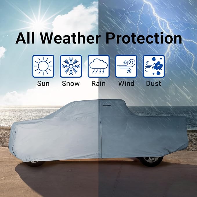 iCarCover Fits 1992-1996 F-150 Extended Cab, 8.0 ft Long Bed Ford Truck Cover - Image 9