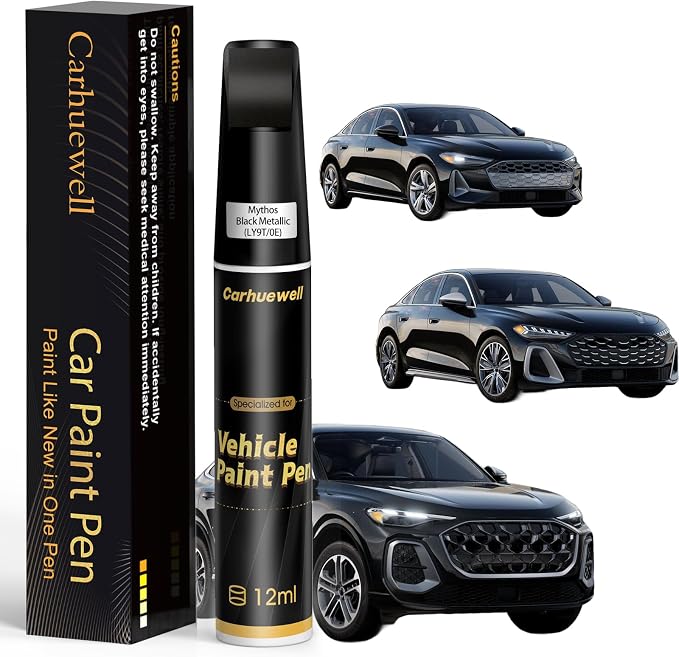 Mythos Black Metallic Touch Up Paint Compatible by Carhuewell