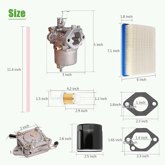 10L0L Golf Cart Carburetor Fuel Pump and Tune Up Kit - Image 3