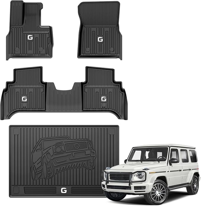 LASFIT Floor Mats & Trunk Mat for Mercedes Benz G Class 2026 2025 2024 2023 by LASFIT