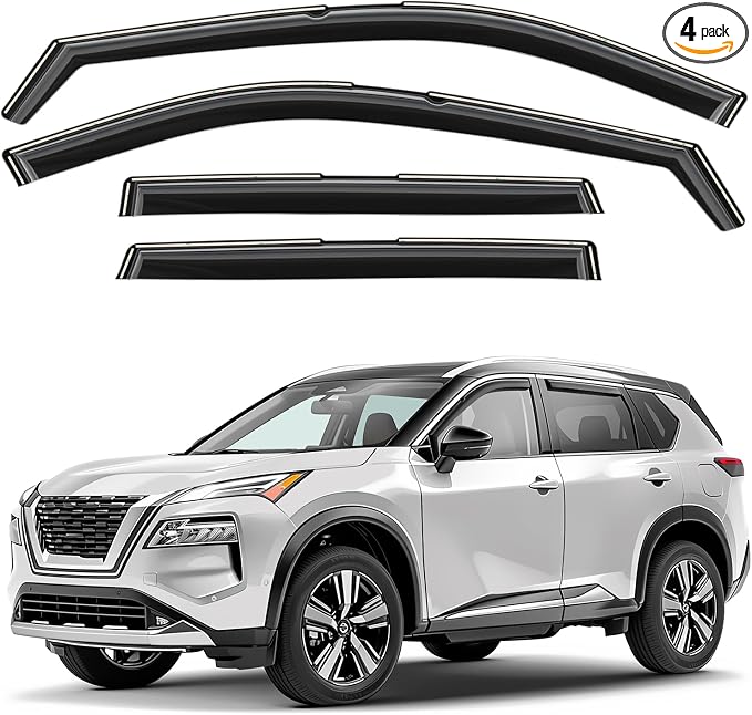 Window Deflectors Smoke Tinted In-Channel Side Window Vent Visor Deflectors by Unknown