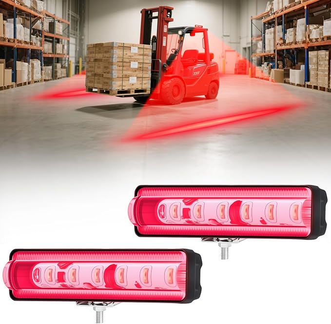 LED Forklift Safety Light Red for AGV Automated Guided Vehicle, Forklift Truck by HSYFUNA